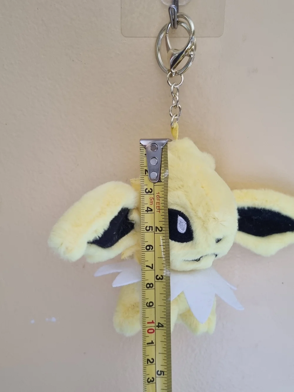 Pokemon Jolteon Kids Bag Clip-On Keychain Soft Plush Stuffed Animal Plushies Toy